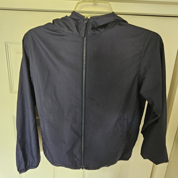 Uniqlo Boys Pocketable Parka UPF 50+. Navy Blue - Picture 4 of 4